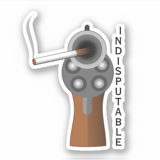 Raucherpistool Sticker (Voorkant)