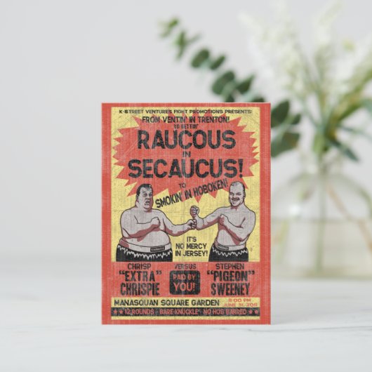 Raucus in Secaucus Briefkaart (Staand voorkant)