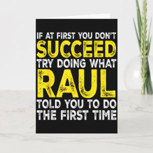 Raul - Als het bij de eerste keer niet lukt, probe Kaart