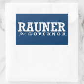 RAUNER FOR GOVERNOR 2014 RECHTHOEKIGE STICKER (Tas)