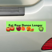 Rauwe bumpersticker voor vruchten (Op auto)