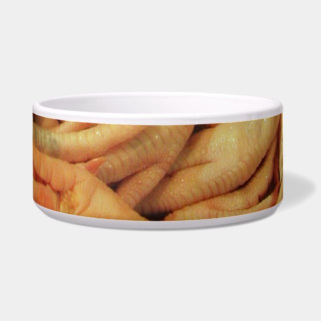 Rauwe kippenfeet voerbakje (Voorkant)