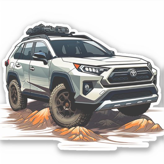 Rav 4 Vinyl Sticker (Voorkant)