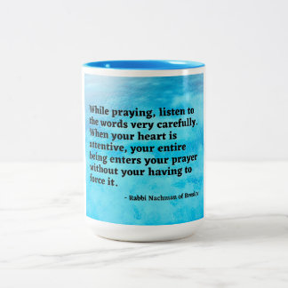 Rav Nachman of Breslov mug Tweekleurige Koffiemok