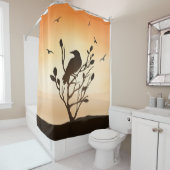 Ravages au coucher du soleil rideau de douche Déco (En situation)