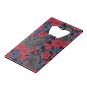 Ravages et roses avec des feuilles bleu foncé (Devant Angle)