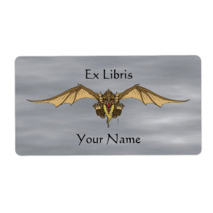 Ravaging Dragoness Bookplaat Etiket