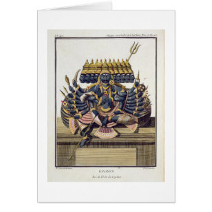 Ravana, demonenkoning Ceylon, uit 'Voyage aux Ind'