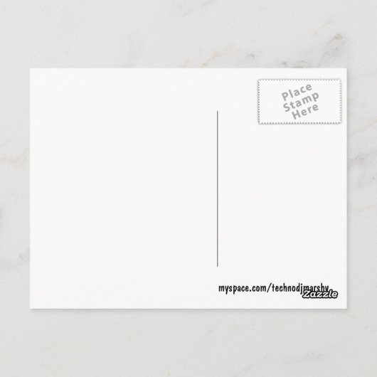 Rave carte postale (Dos)