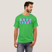 Rave Daddy EDM Music Festival Father Optical Illus T-shirt (Voorkant volledig)
