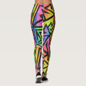 Rave EDM Rainbow Leggings (Achterkant)