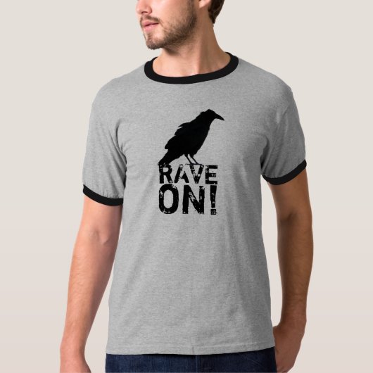 Rave on! t-shirt (Voorkant)