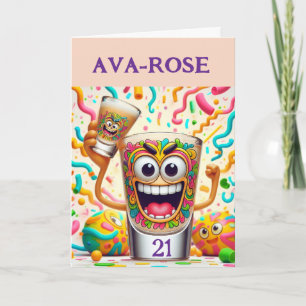 Rave Party Shotglas – levendig Plezier Kaart