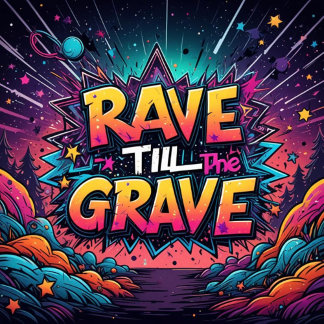 rave till the grave t-shirt
