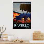 Ravello Italie - Poster de style rétro (Cuisine)