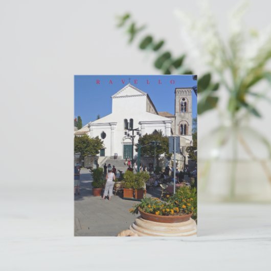 Ravello kerk uitzicht ansichtkaart briefkaart (Staand voorkant)