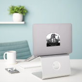 Raven About Talkeetna - gesneden vinyl Sticker (Laptop op bureau)