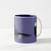 Raven aflopend tweekleurige koffiemok (Voorkant rechts)