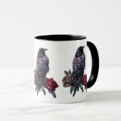 Raven and Roses Coffee Mok (Voorkant rechts)