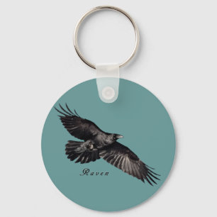 Raven Animal-lover Bird-fancier Gifts Sleutelhanger