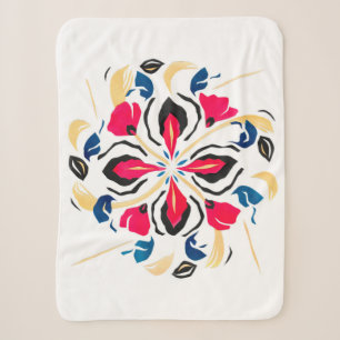 Raven Animal Medicine Mandala Sherpa Blanket Deken