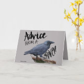 Raven Anniversaire ou Penser à votre carte (Fleur jaune)