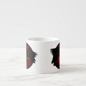 Raven Art Cup Native Art Raven Coffee Espresso Cup Espresso Kop (Voorkant)