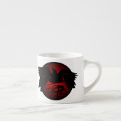 Raven Art Cup Native Art Raven Coffee Espresso Cup Espresso Kop (Rechts)