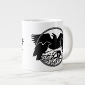 Raven Art Jumbo Mokken Cool Crow Art Cups en Mokke (Voorkant rechts)