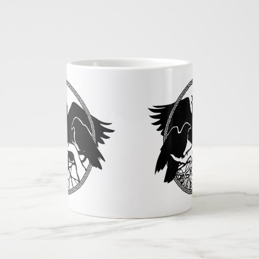 Raven Art Jumbo Mokken Cool Crow Art Cups en Mokke (Voorkant)