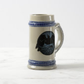 Raven Art Mok Wild Bird Beer Mok Raven Stein (Voorkant rechts)