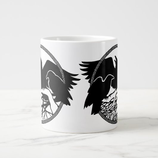 Raven Art Mok Wild Bird Coffee Mok Raven Cup (Voorkant)