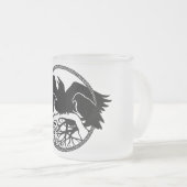 Raven Art Mug Wild Bird Beer Mug Raven Gasses (Devant droit)