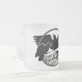 Raven Art Mug Wild Bird Beer Mug Raven Gasses (Devant gauche)