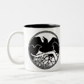 Raven Art Mug Wild Bird Crow Cup Raven Mug (Gauche)
