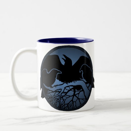 Raven Art Mug Wild Bird Crow Cup Raven Mug (Gauche)