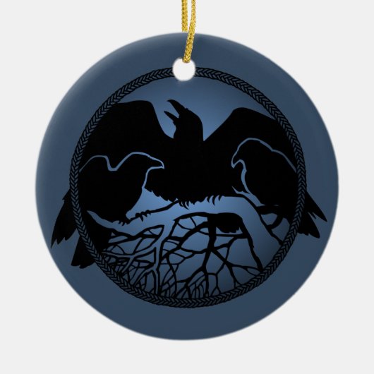 Raven Art Ornament Black Crow Decorations Gifts (Voorkant)