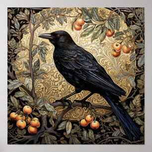 Raven Art Print Zwart Vogel Dier Art Print