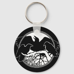 Raven Art Sleutelhanger Wildlife Crow / Raven Gift