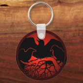 Raven Art Sleutelhanger Wildlife Crow / Raven Gift (Voorkant)
