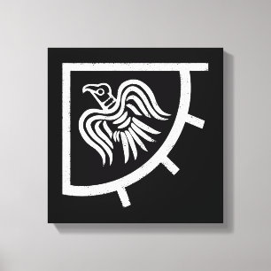 Raven Banner Viking Flag Canvas Afdruk