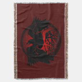 Raven Bird Blanket Spirit Animals Thans Blinders Deken (Voorkant Verticaal)