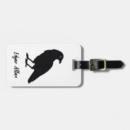 Raven Bird Custom Bag Label | Horror Fan Bagagelab Bagagelabel