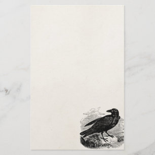  Raven Black Bird Crow Persoonlijke vogels Briefpapier