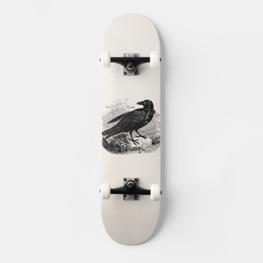 Raven Black Bird Crow Persoonlijke vogels Skateboard (Voorkant)
