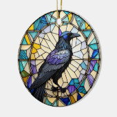 Raven Black Bird Keramisch Decoratief Ornament (Links)