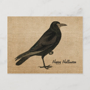  Raven Burlap Briefkaart personaliseren