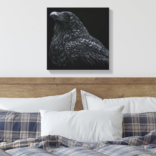 Raven Canvas Afdruk (Insitu (Slaapkamer))