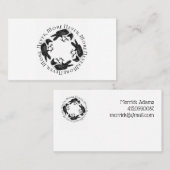 Raven Circle Nooit Meer Gotisch Visitekaartje (Voorkant / Achterkant)