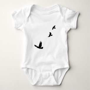 Raven & Common Grackles Vogelliefhebbers Gift Romper
